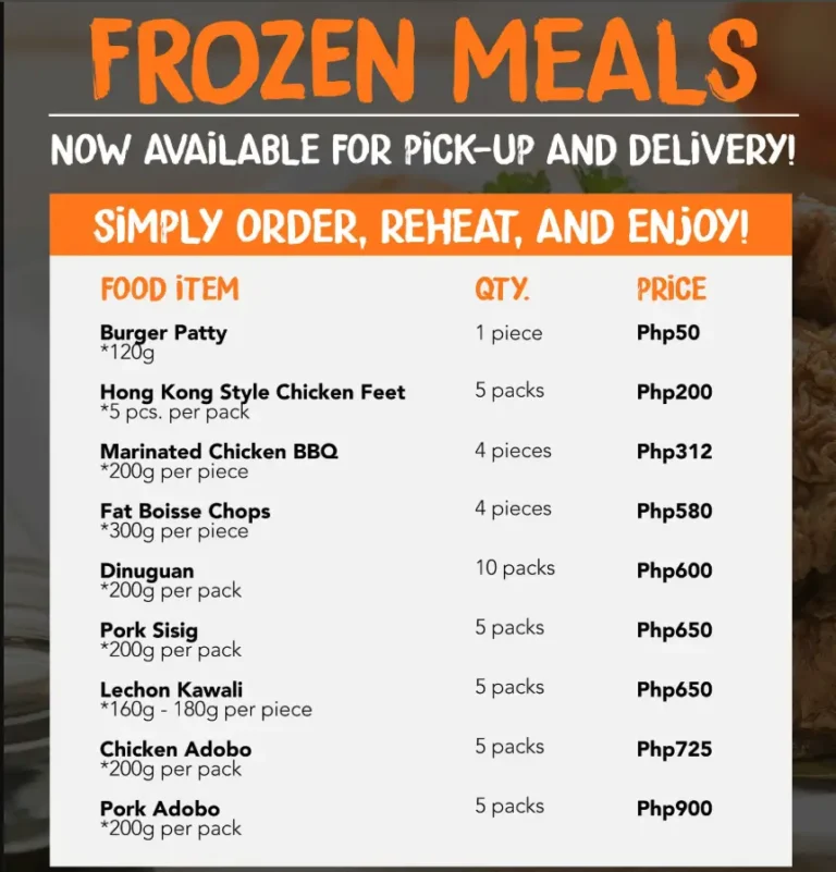 Chikaan Menu
