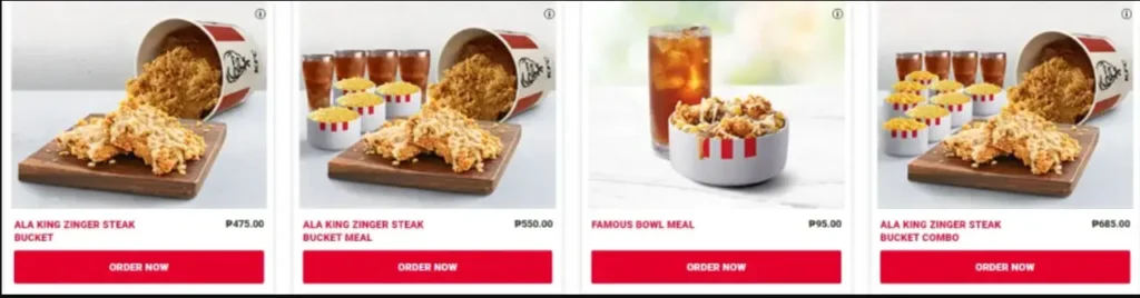KFC Whats New Menu