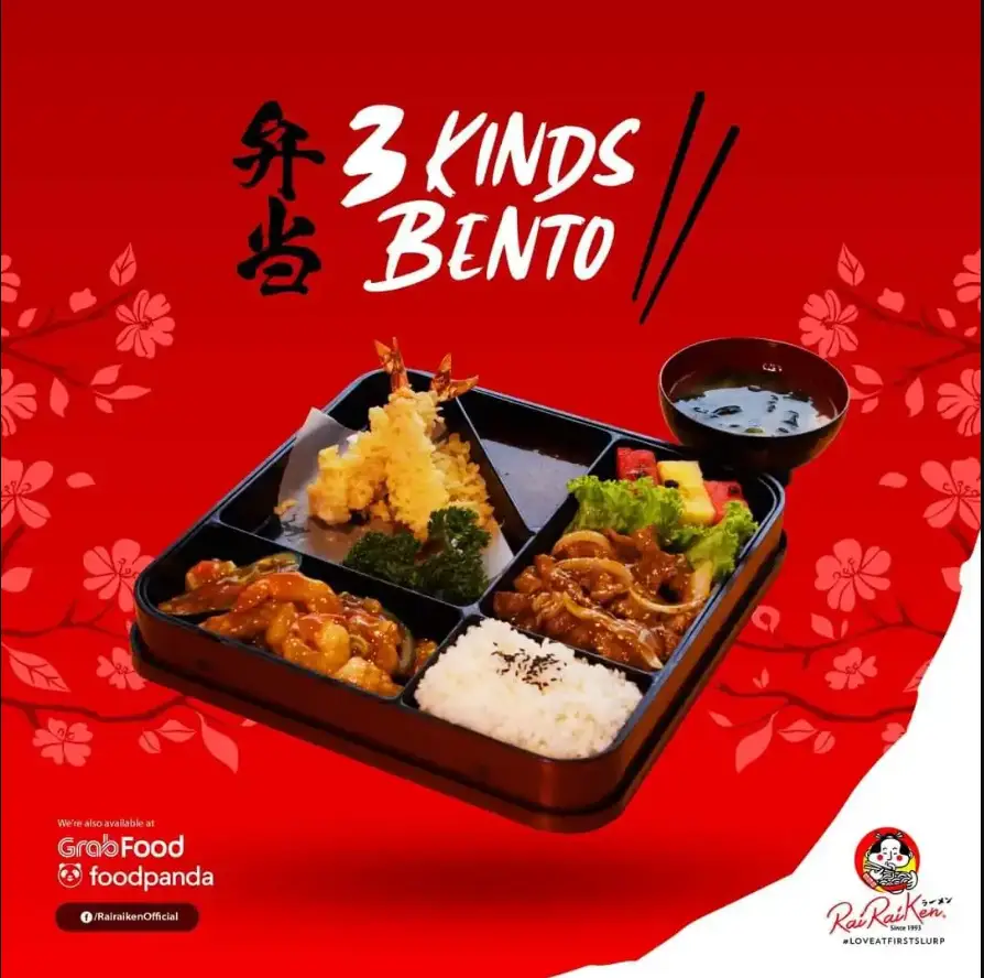 RAIRAIKEN BENTO MENU