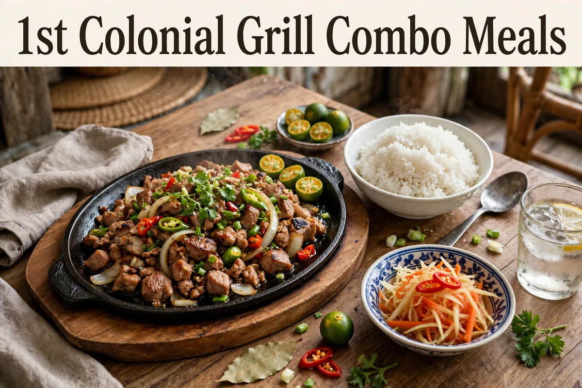 1st Colonial Grill Combo Meals Philippines 2026