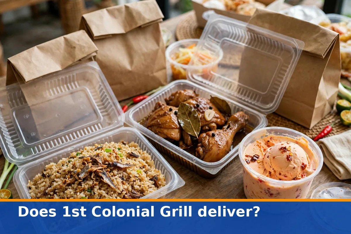 Does 1st Colonial Grill deliver?