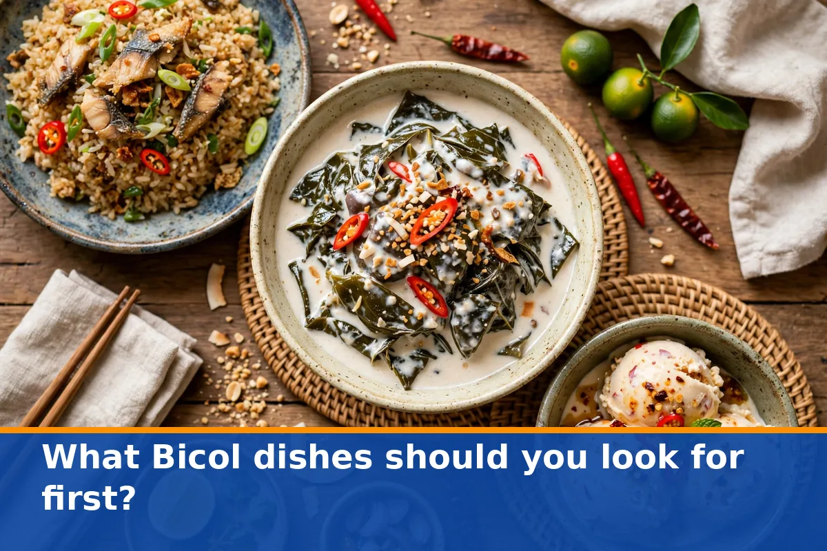 What Bicol dishes should you look for first?