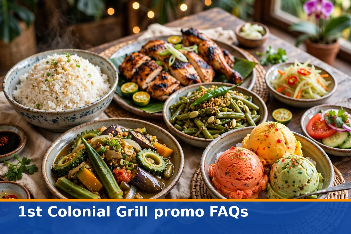 1st Colonial Grill promo FAQs