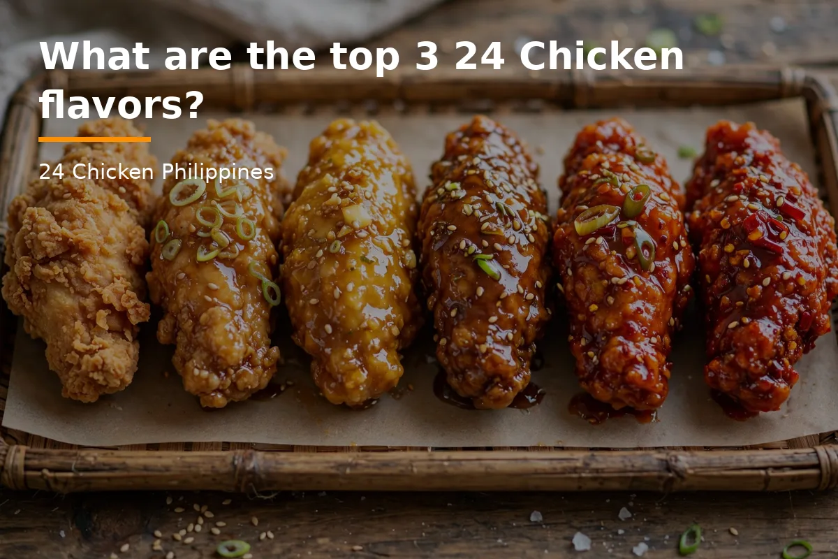 What are the top 3 24 Chicken flavors?