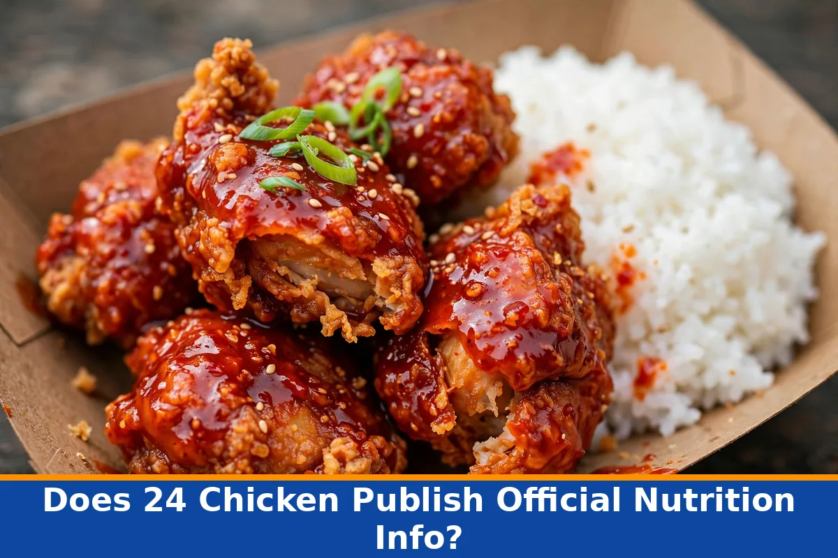 Does 24 Chicken Publish Official Nutrition Info?