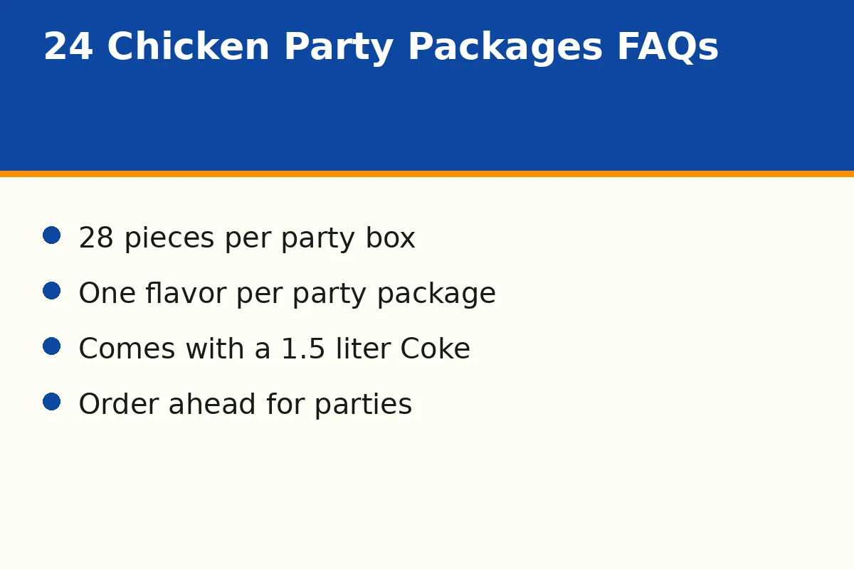 What Are Readers Asking About 24 Chicken Party Packages?