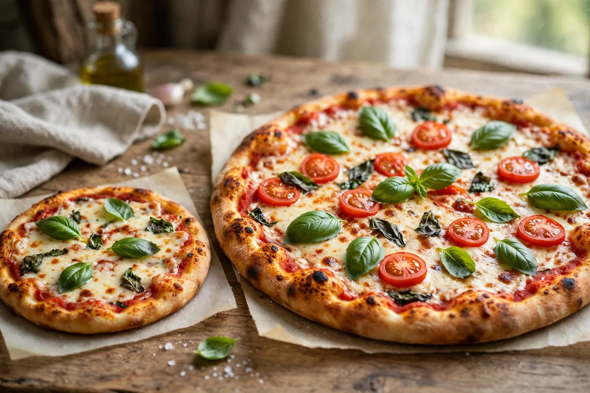 How do sizes work on the menu card?