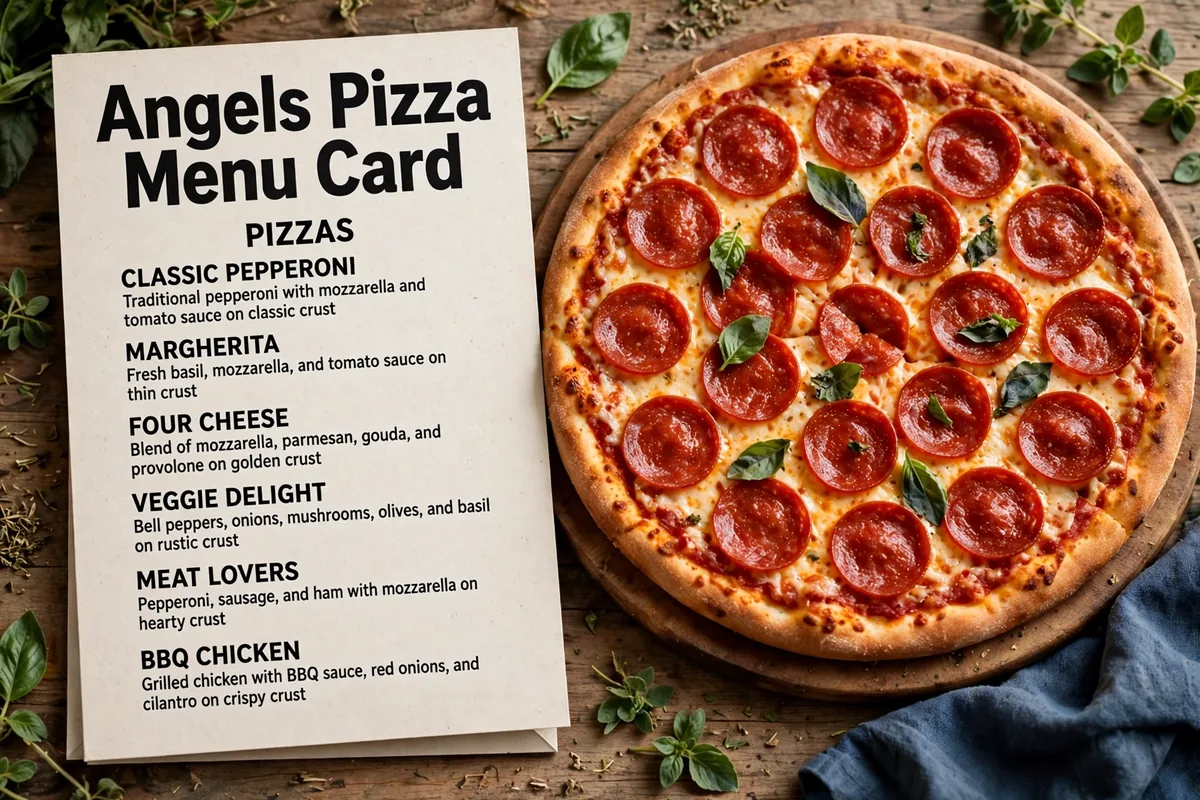 Angels Pizza Menu Card Philippines 2026