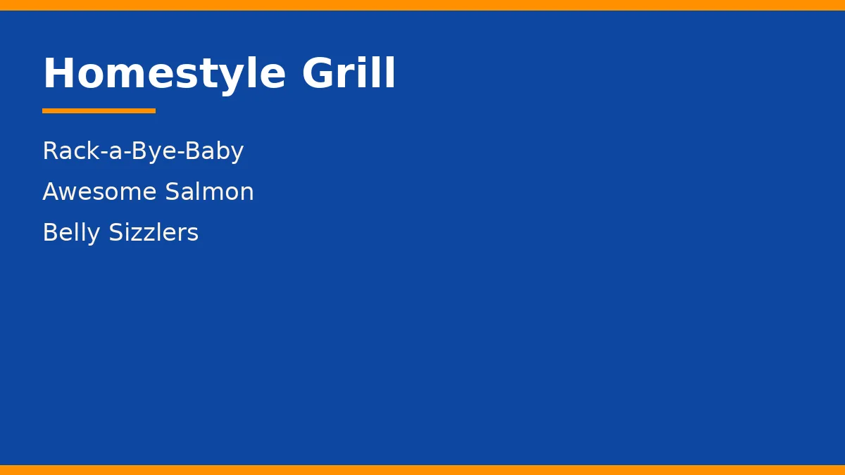 Homestyle Grill