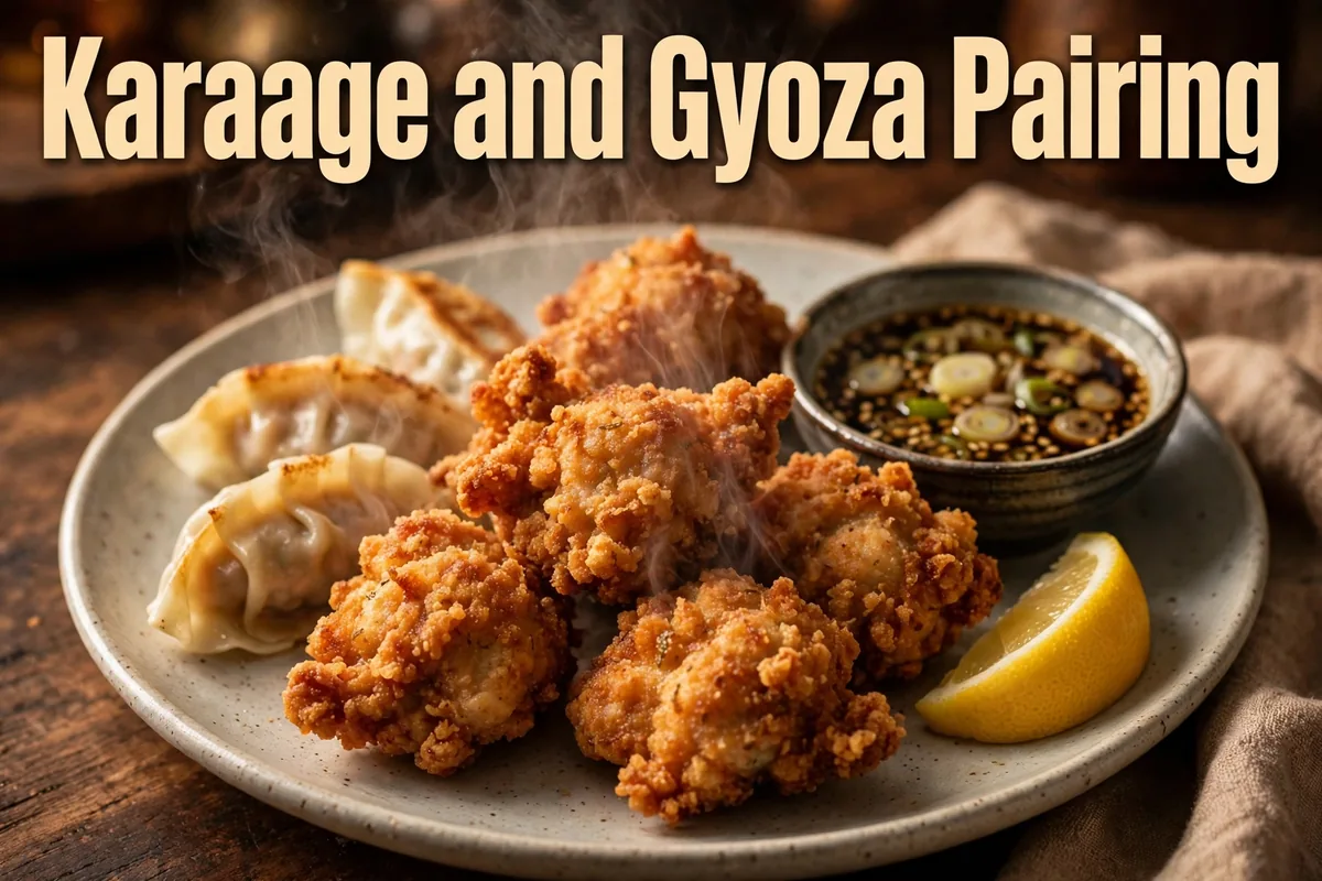 Karaage and Gyoza Pairing