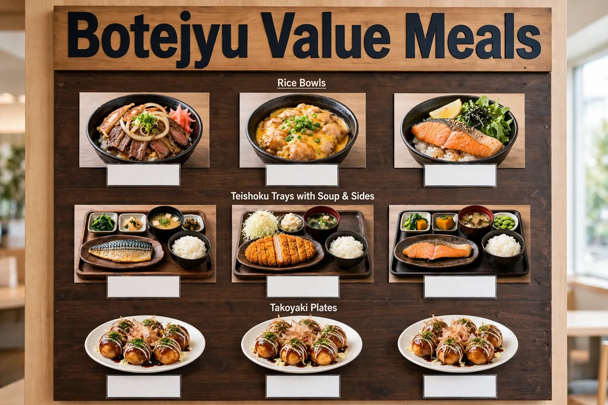 What Is the Cheapest Meal at Botejyu?