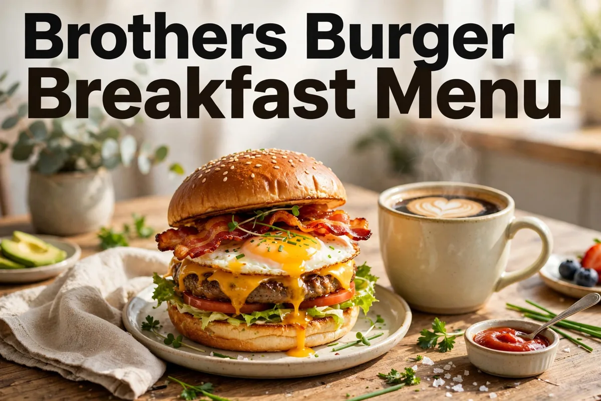 Brothers Burger Breakfast Menu