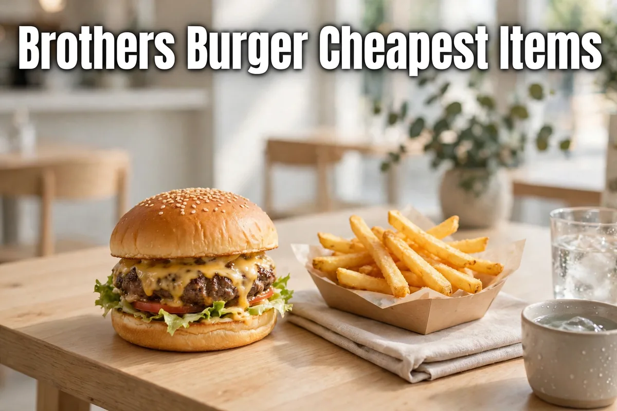 brothers burger cheapest items