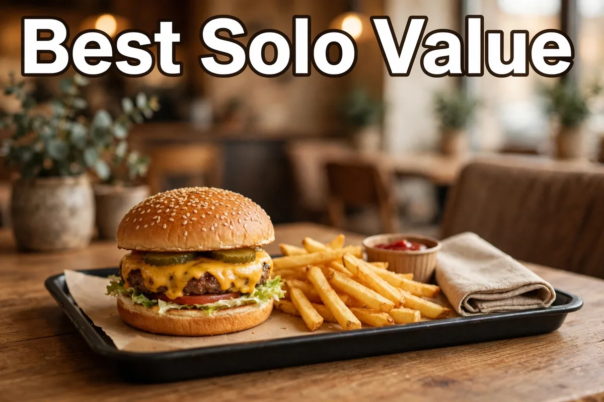 Is a solo burger the cheapest filling choice?