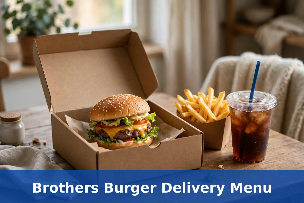 Brothers Burger Delivery Menu