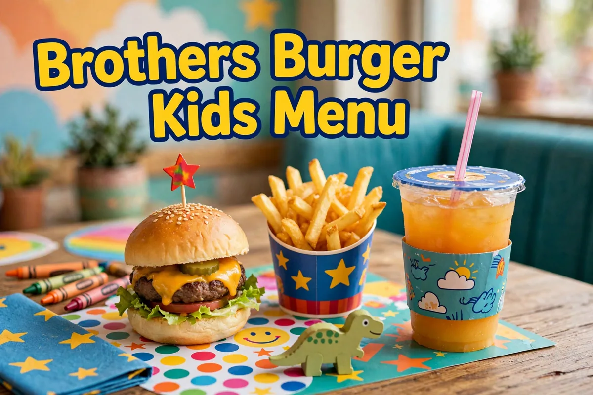 Brothers Burger Kids Menu