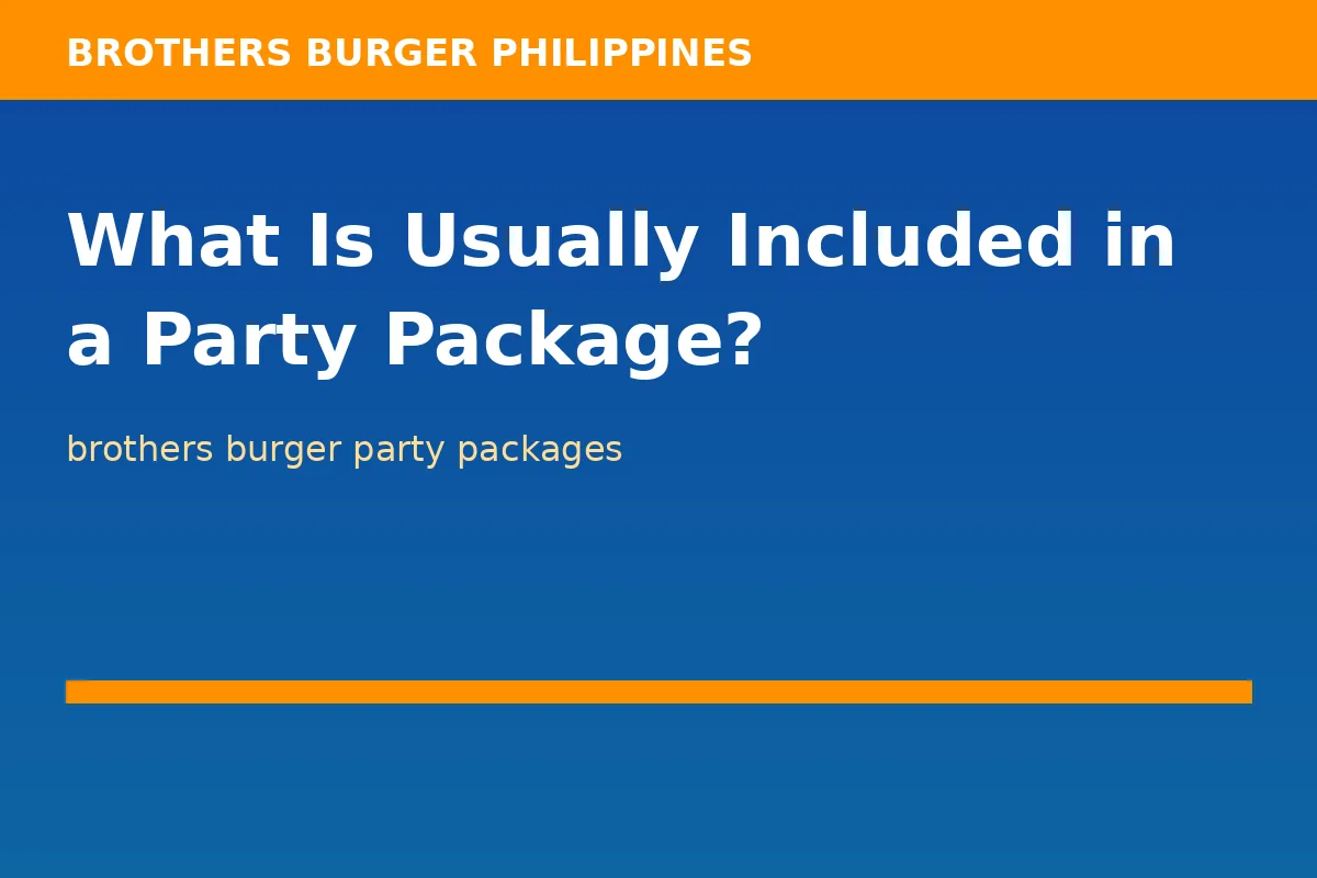 What Is Usually Included in a Party Package?