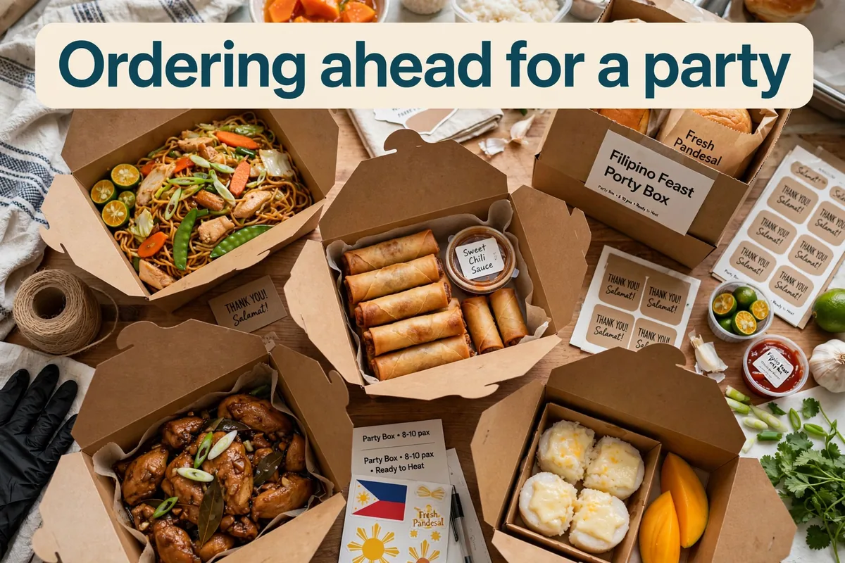 How far ahead should you order for a party?