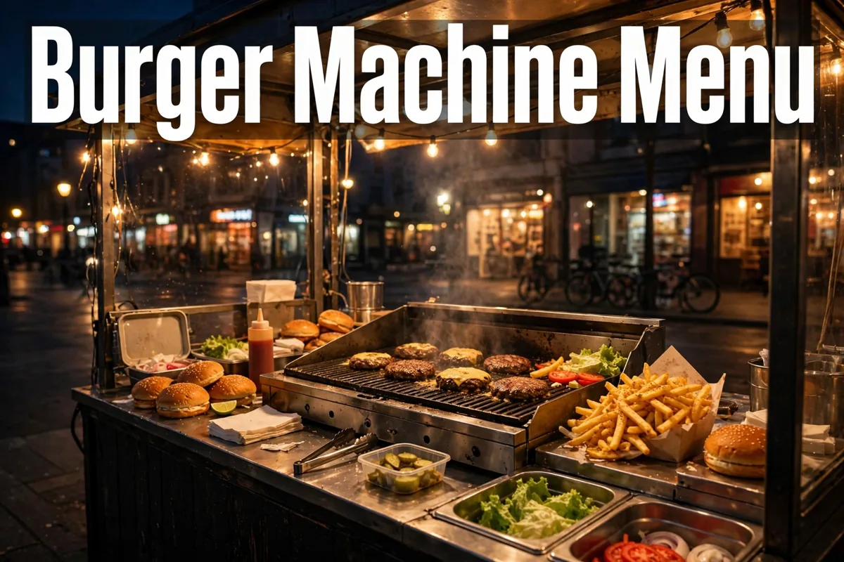 Burger Machine Menu
