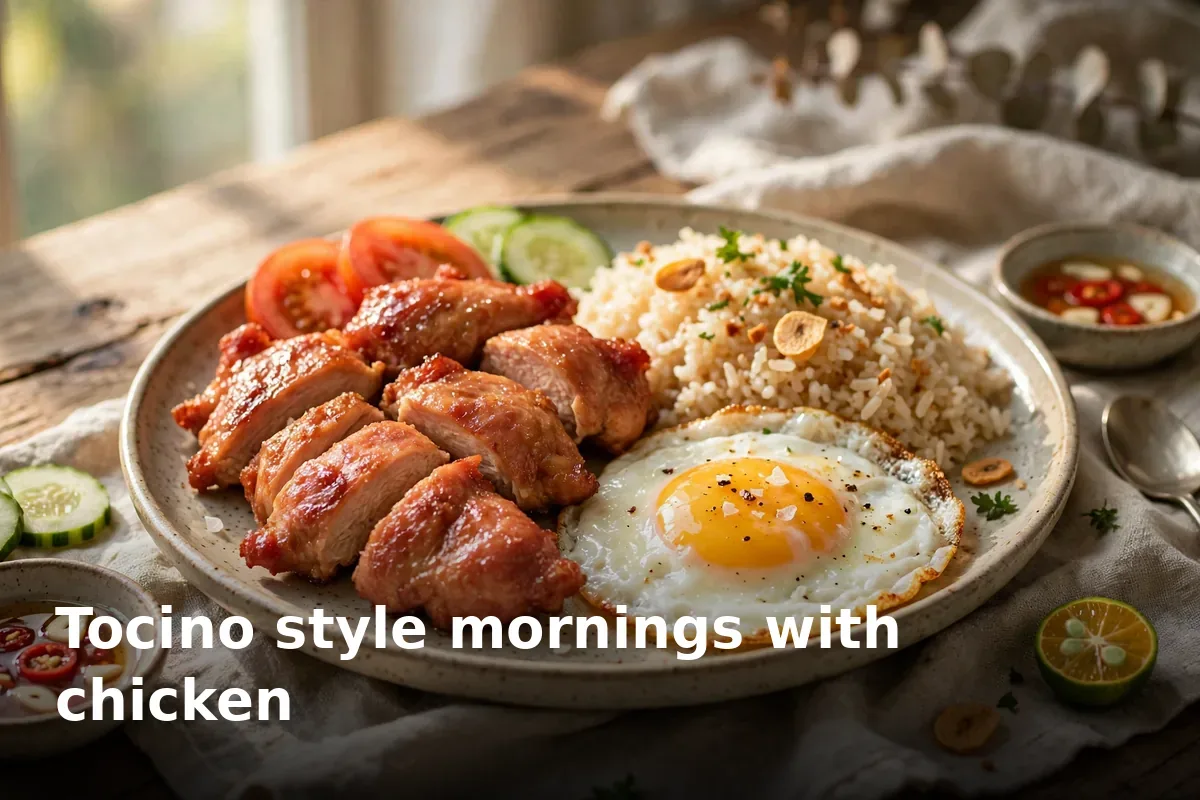 Tocino style mornings with chicken
