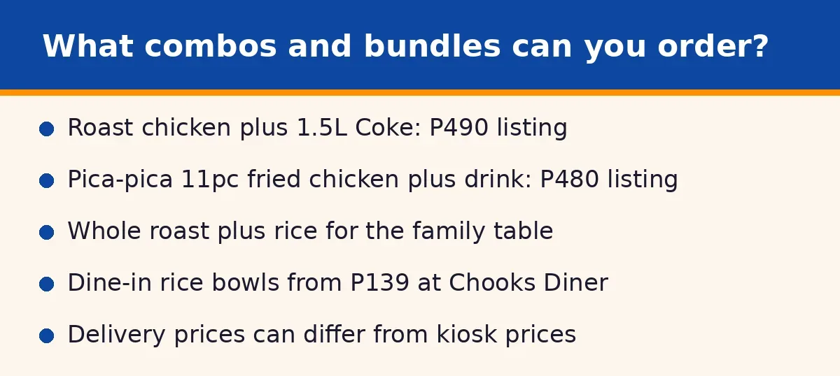 What combos and bundles can you order?