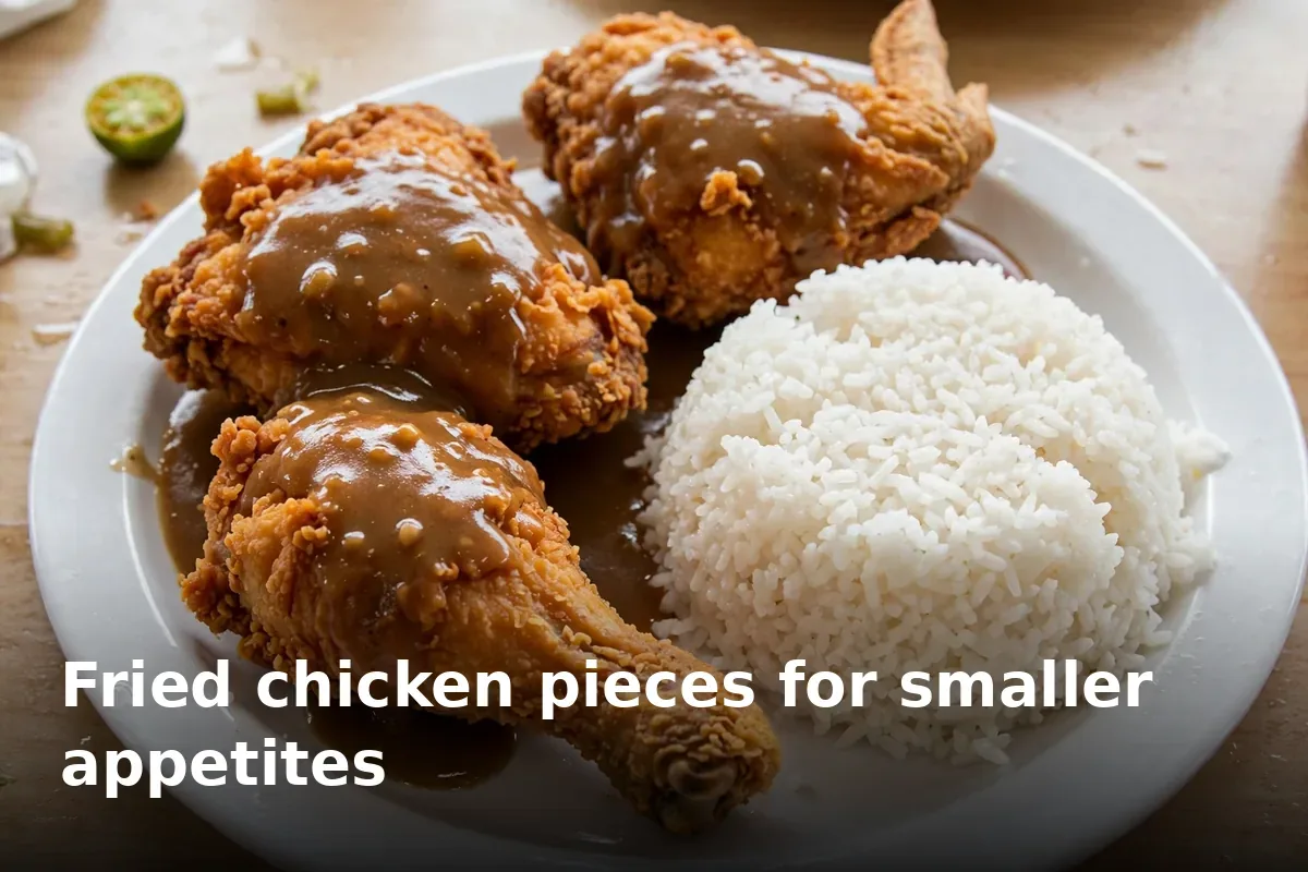 Fried chicken pieces for smaller appetites
