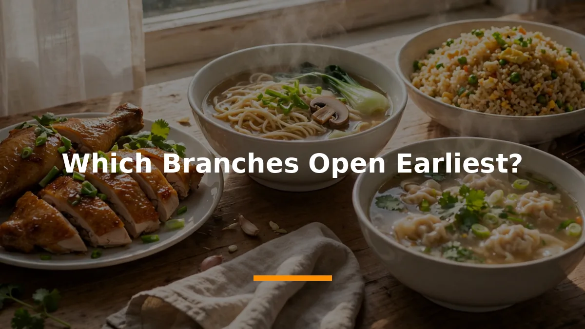 Which Branches Open Earliest?