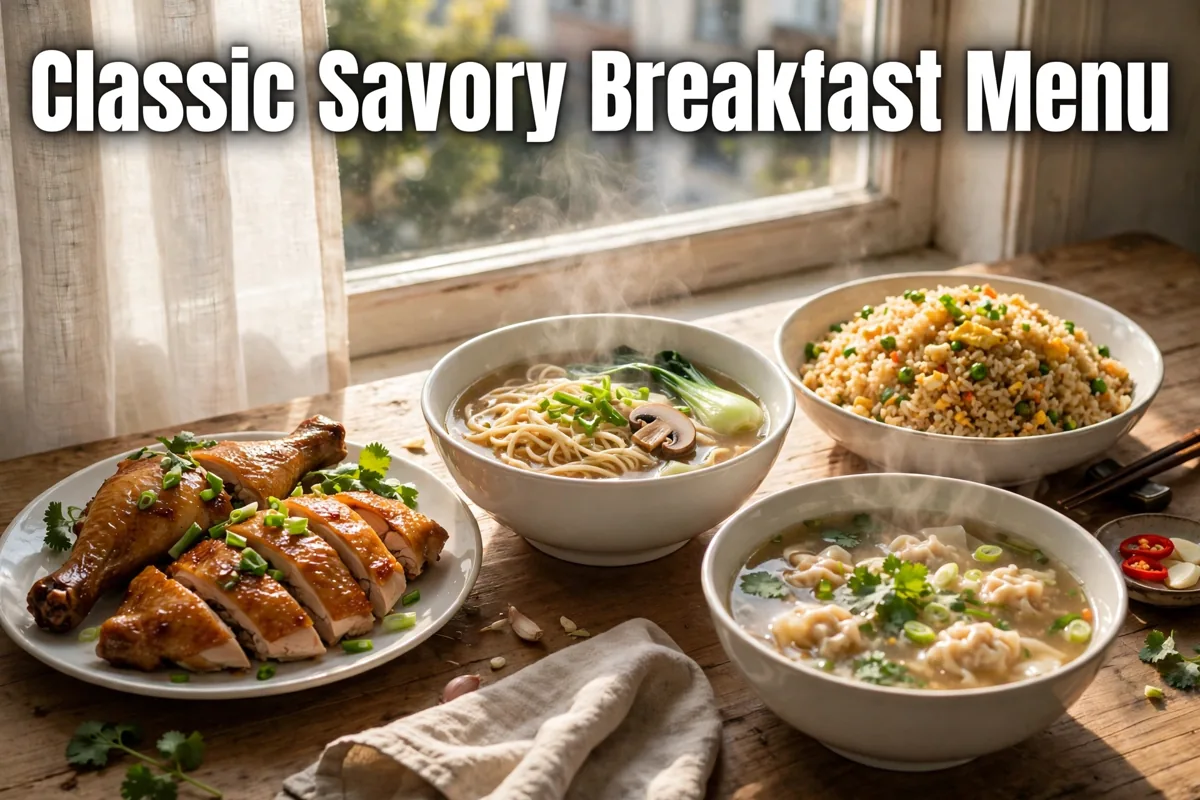 Classic Savory Breakfast Menu