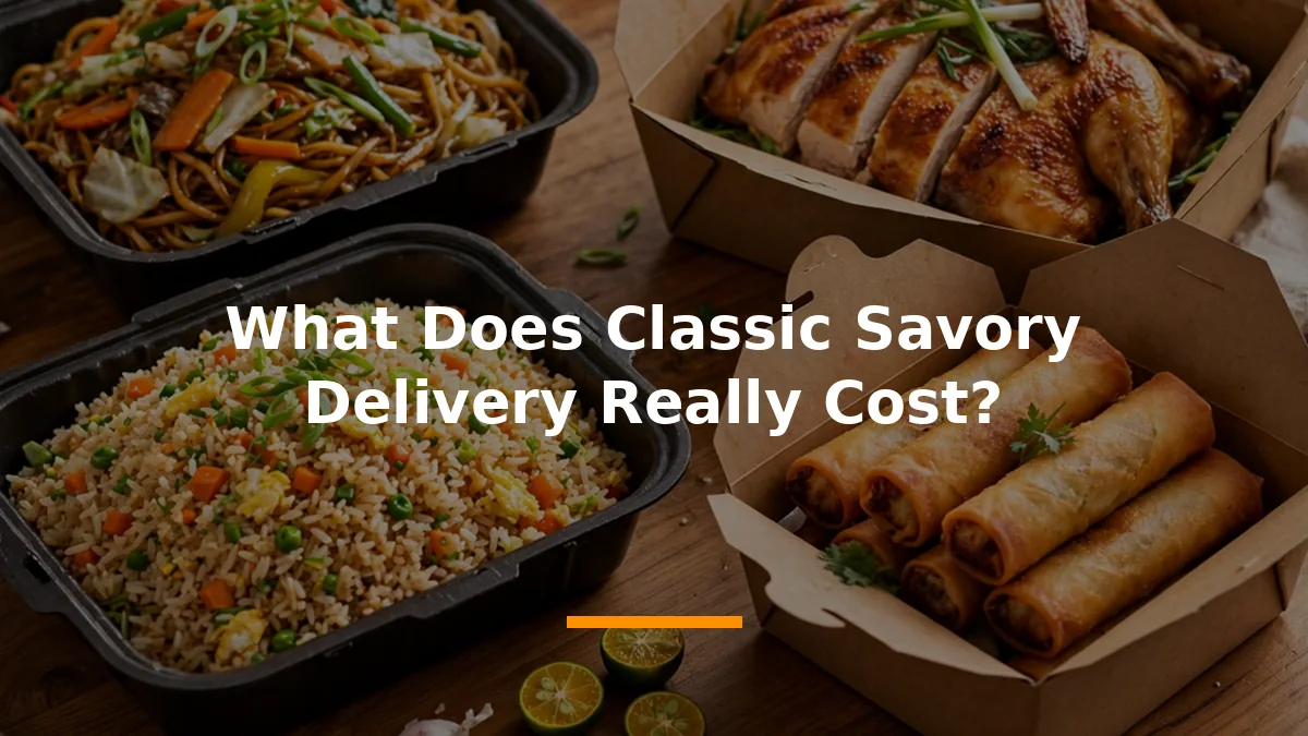 What Does Classic Savory Delivery Really Cost?
