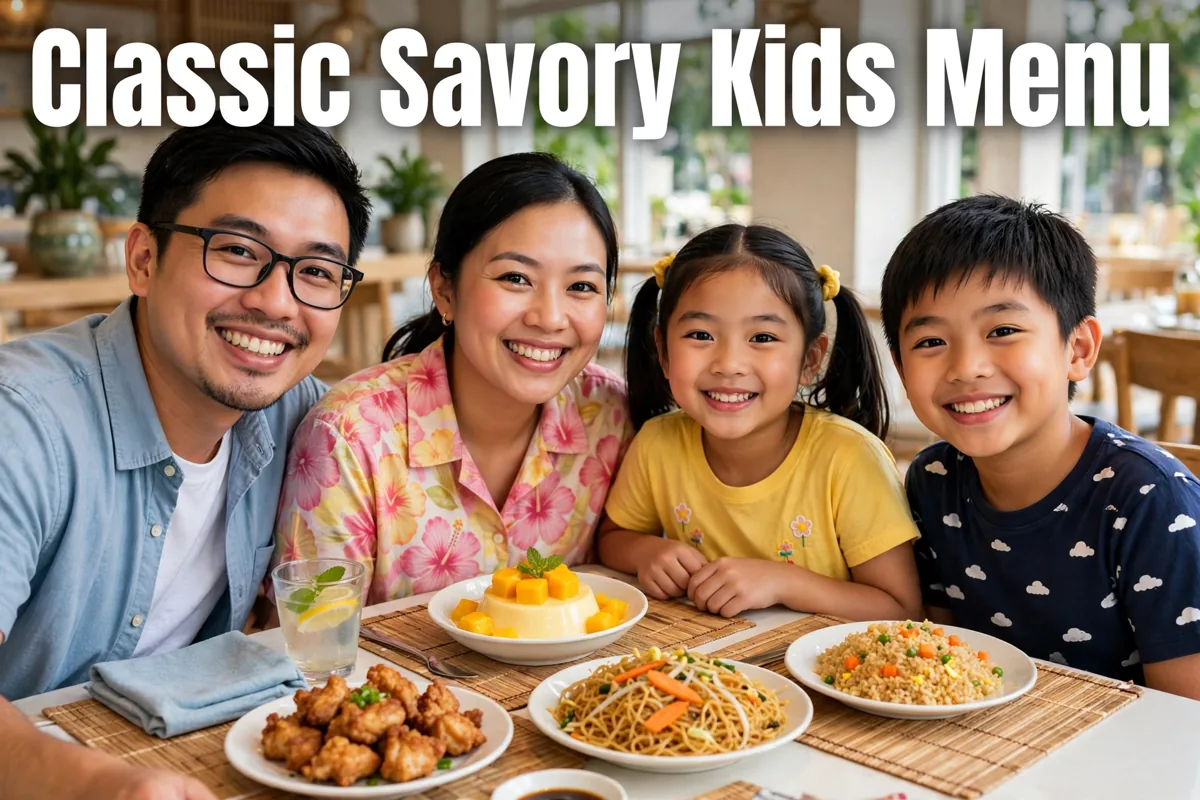 Classic Savory Kids Menu