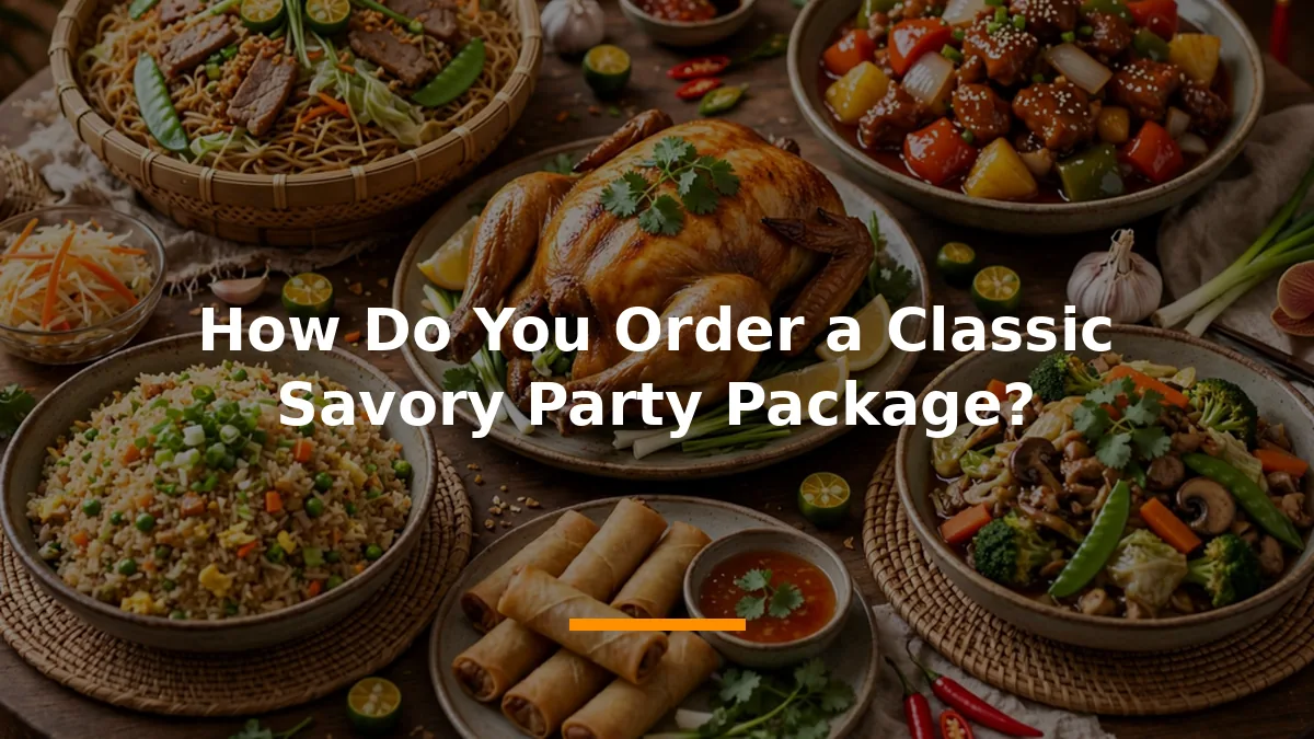 How Do You Order a Classic Savory Party Package?