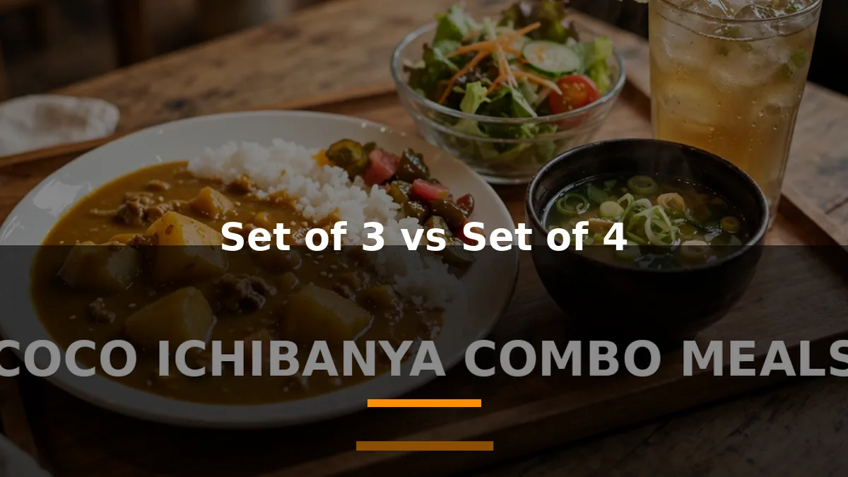 Set of 3 vs Set of 4