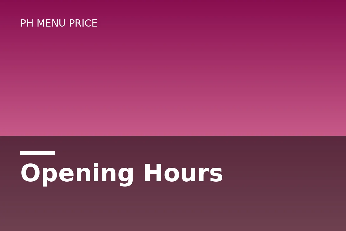 What are CoCo Ichibanya's opening hours?