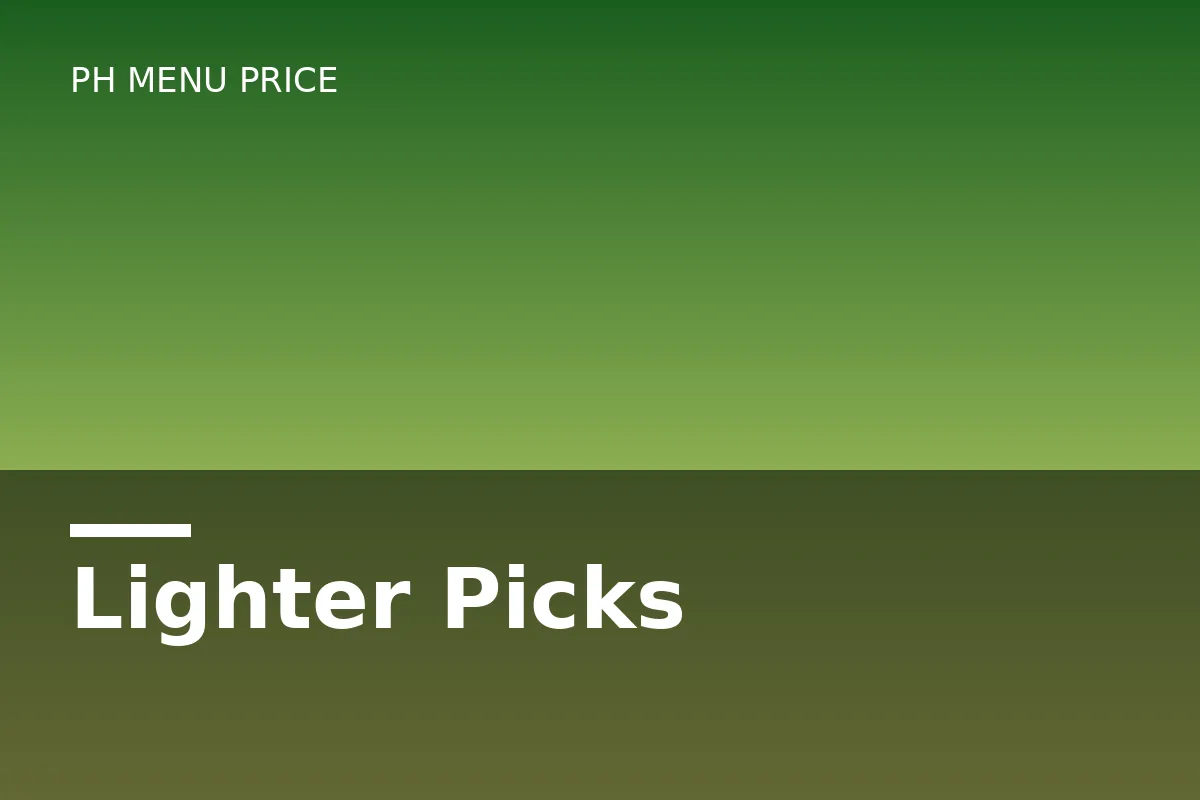 What are the lighter picks at CoCo Ichibanya?