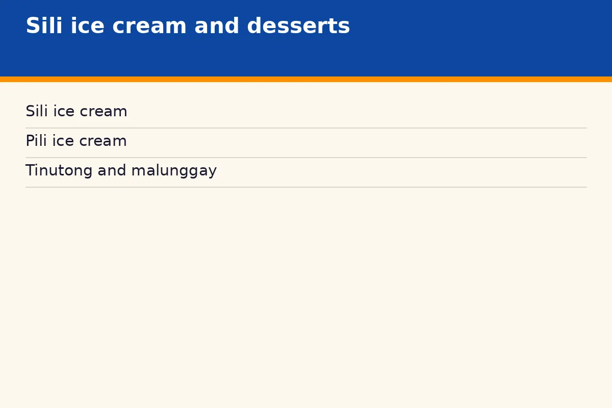 What desserts and ice cream flavours should you try?