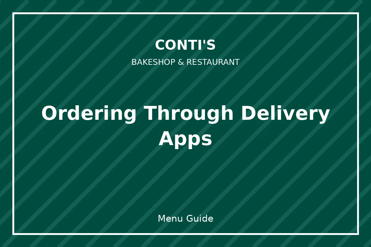 Ordering through delivery apps