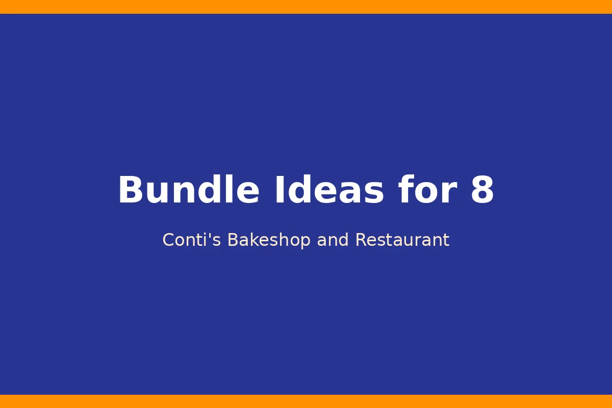 What should a family bundle for 8 include?