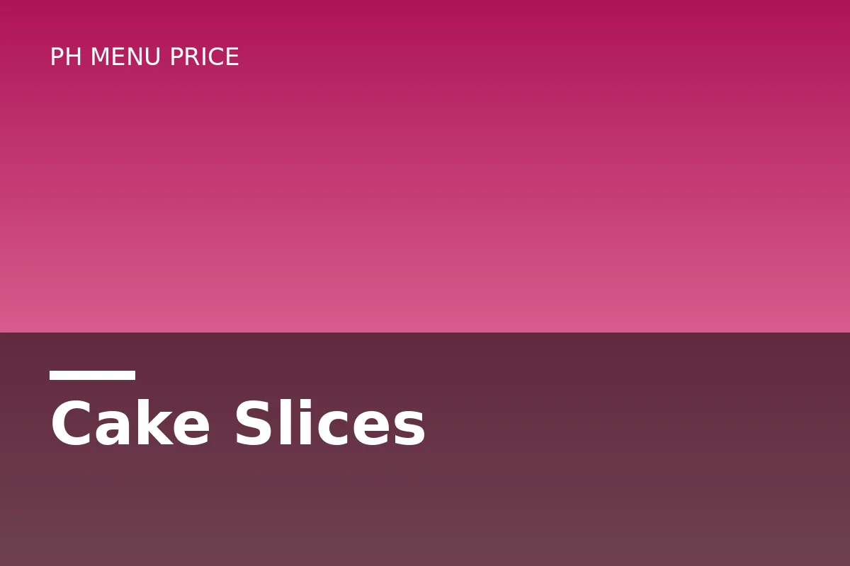 Which cakes are on the Conti's menu card?