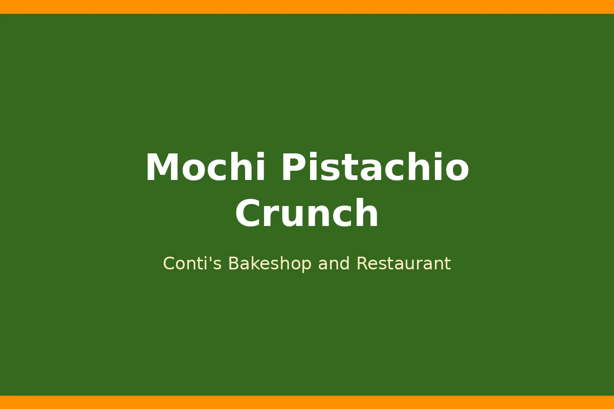 What is Pistachio Crunch cake?