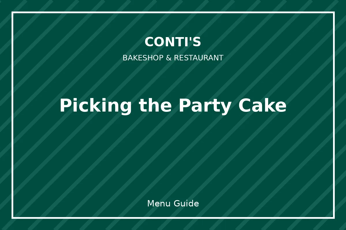 Picking the party cake