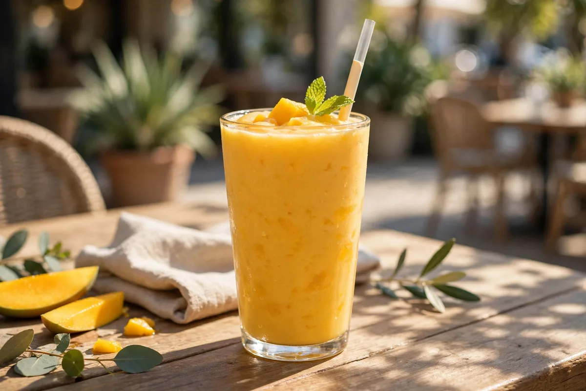 Blended drinks for hot afternoons