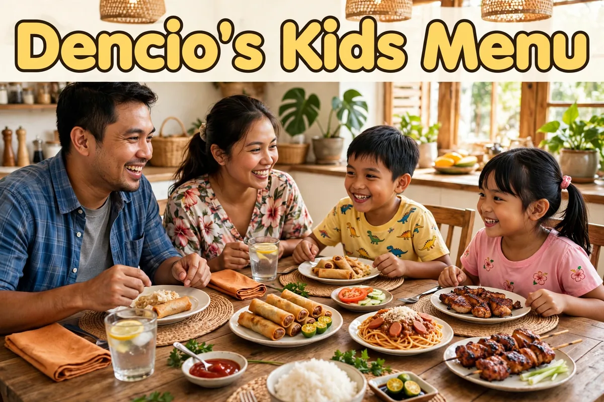 Dencio's Kids Menu