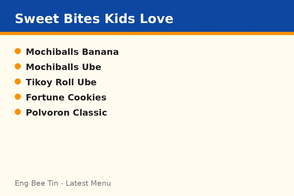 What Sweet Snacks Do Kids Like at Eng Bee Tin?