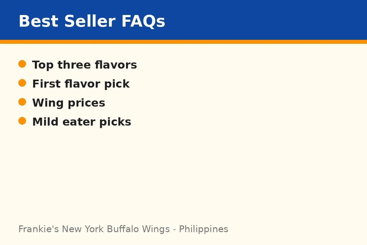 Frankie's New York Buffalo Wings Best Sellers FAQs