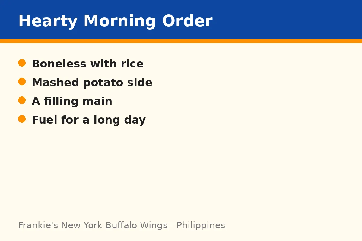 What is the best hearty morning order?
