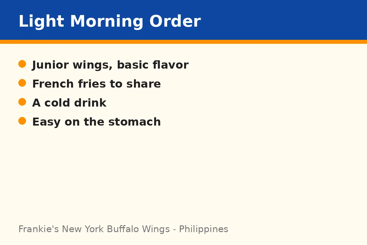 What is the best light morning order?