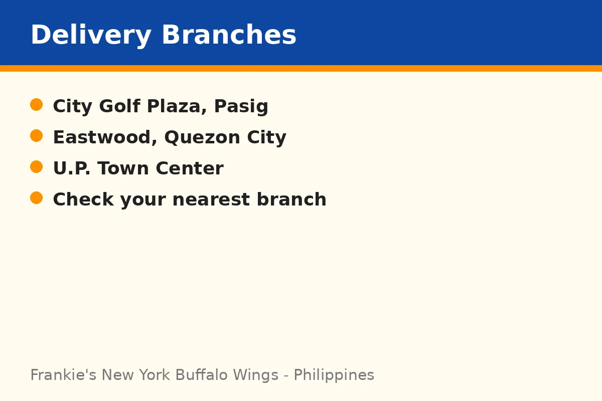 Which Frankie's branches deliver?