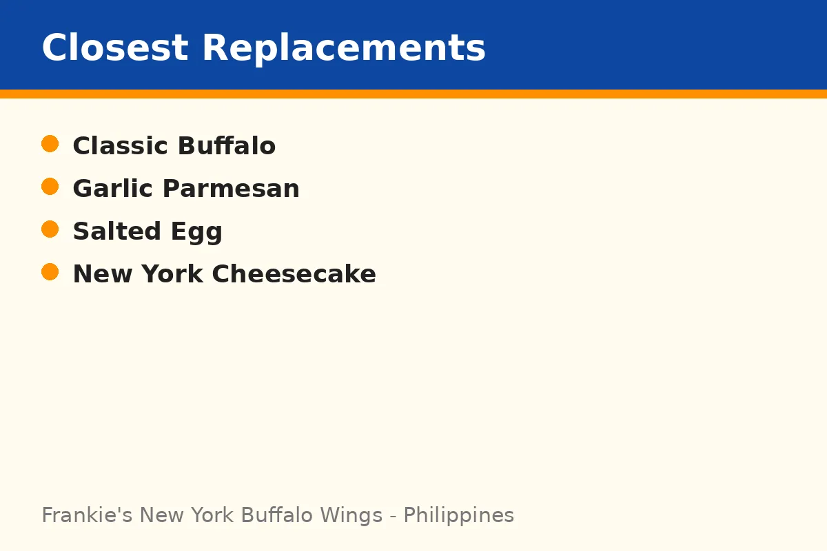 What are the closest replacements for discontinued Frankie's items?