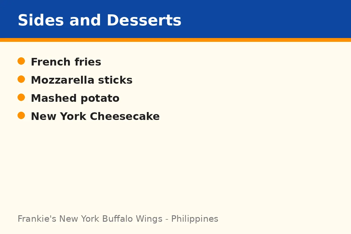 Which sides and desserts suit kids best?