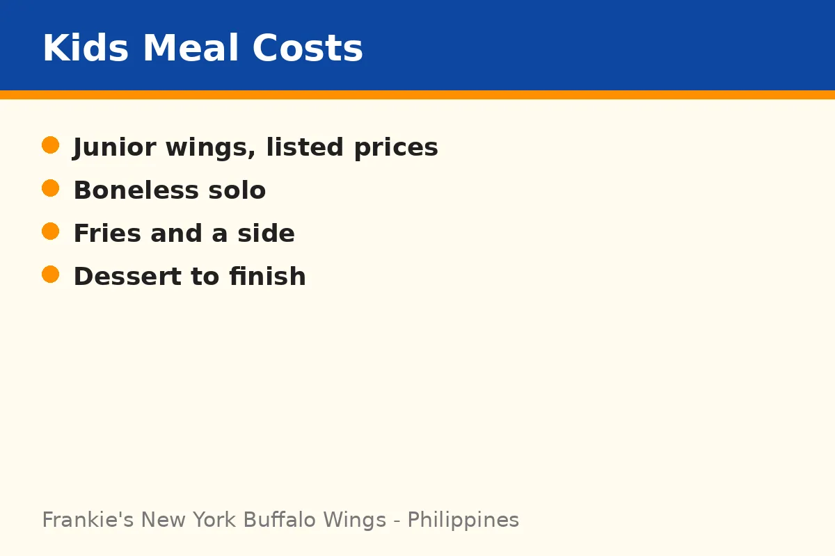 How much does a kids meal cost at Frankie's?